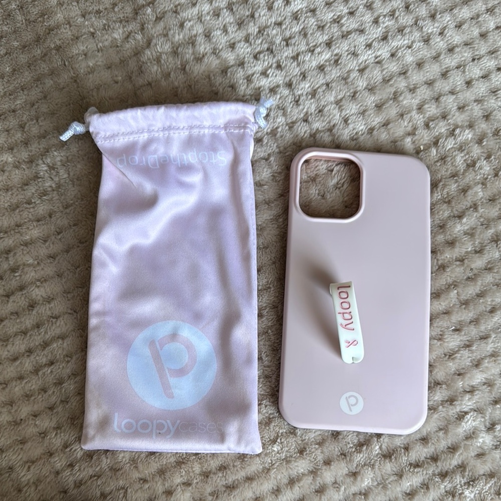 Loopy Case Blueh Pink iPhone 12/13 Pro Max Case